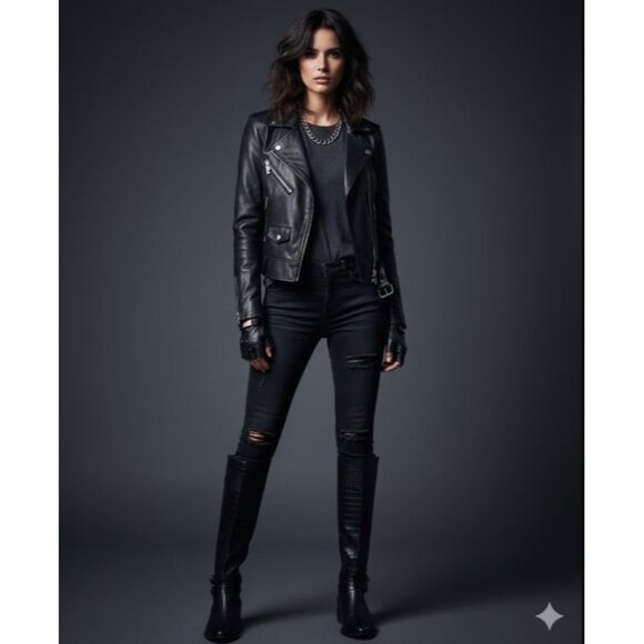 Napoleoni Leather Pull On Knee Length Equestrian Riding Boots Black Women's 8.5 - Picture 8 of 15